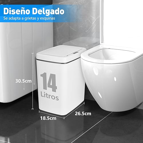 Basurero Automático SensorWave™ – Limpieza sin Esfuerzo, IDEAL PARA TU BAÑO