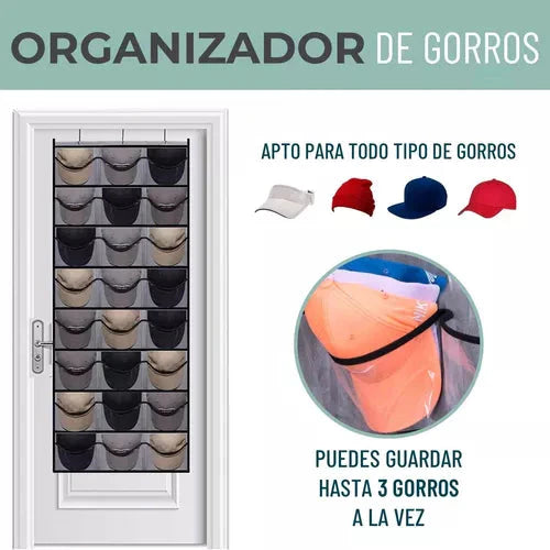 RACK X24 NEGRO: ORDENA 24 GORRAS EN 1 SOLO PASO + ¡ENVÍO GRATIS !