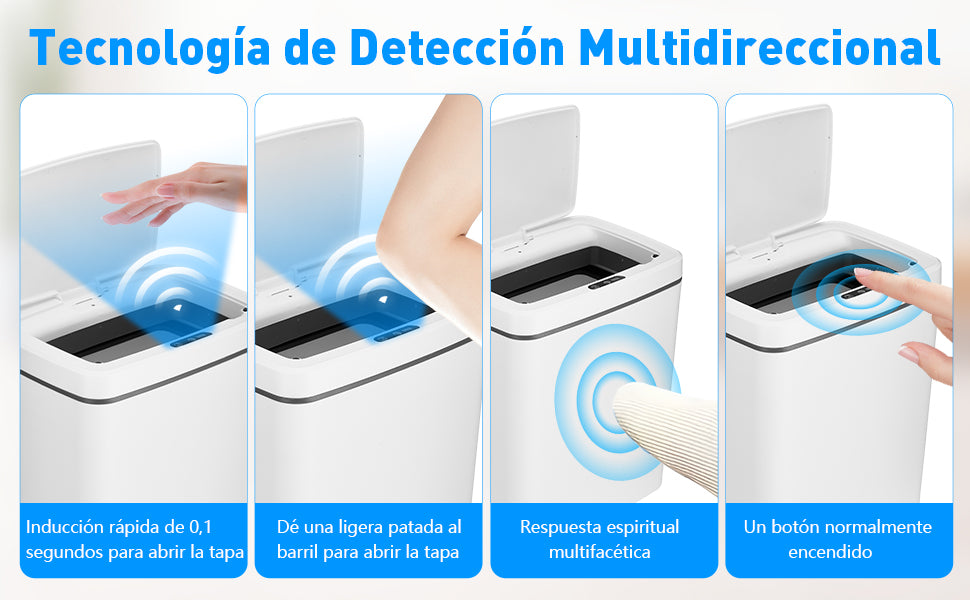 Basurero Automático SensorWave™ – Limpieza sin Esfuerzo, IDEAL PARA TU BAÑO