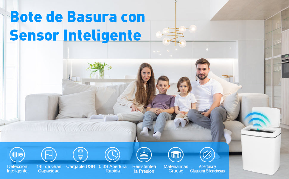 Basurero Automático SensorWave™ – Limpieza sin Esfuerzo, IDEAL PARA TU BAÑO