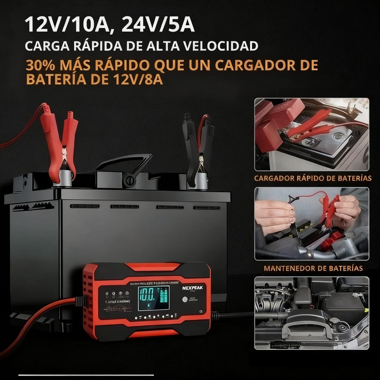 INICIADOR Y CARGADOR DE BATERÍA NEXPEAK® + ENVÍO GRATIS 📦