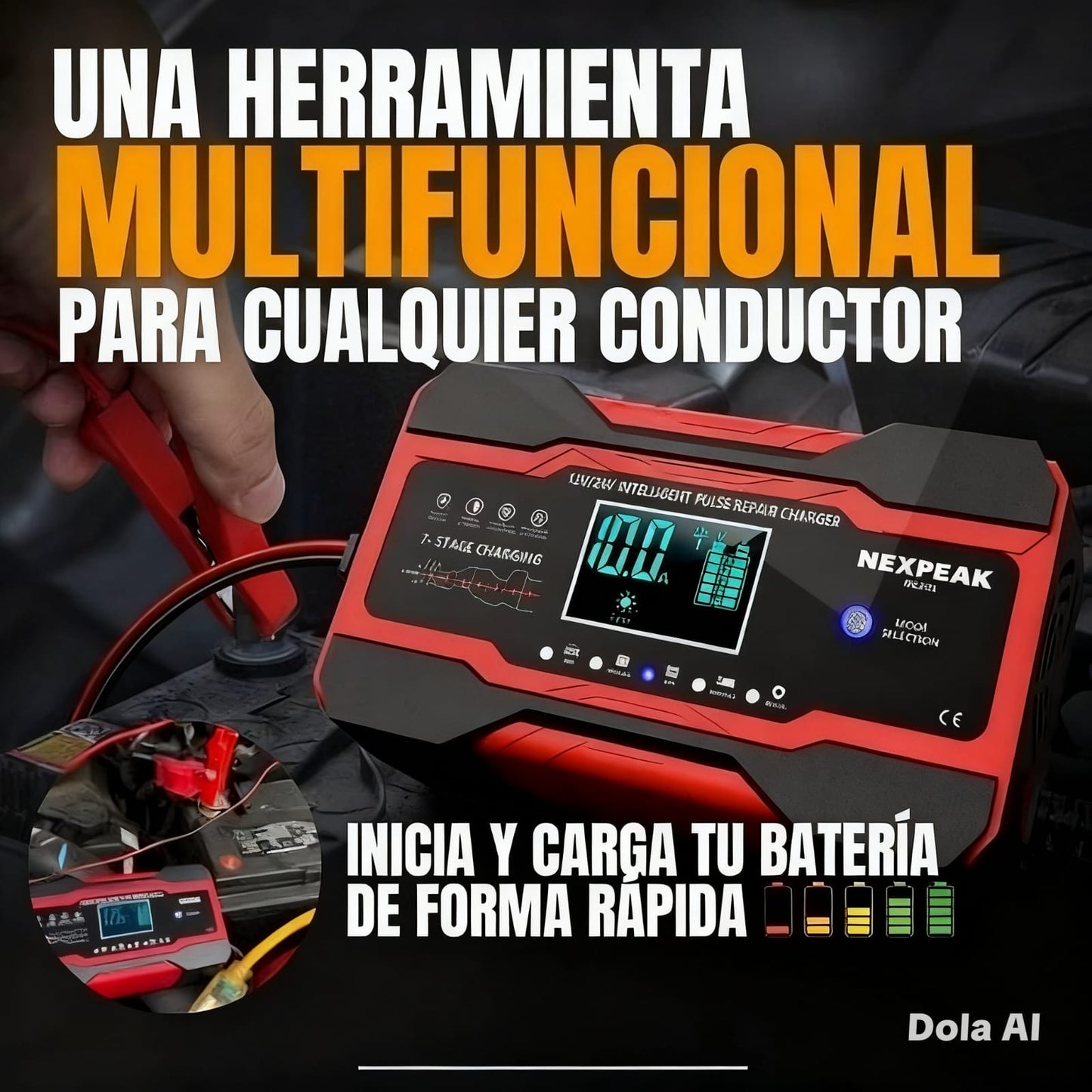 INICIADOR Y CARGADOR DE BATERÍA NEXPEAK® + ENVÍO GRATIS 📦