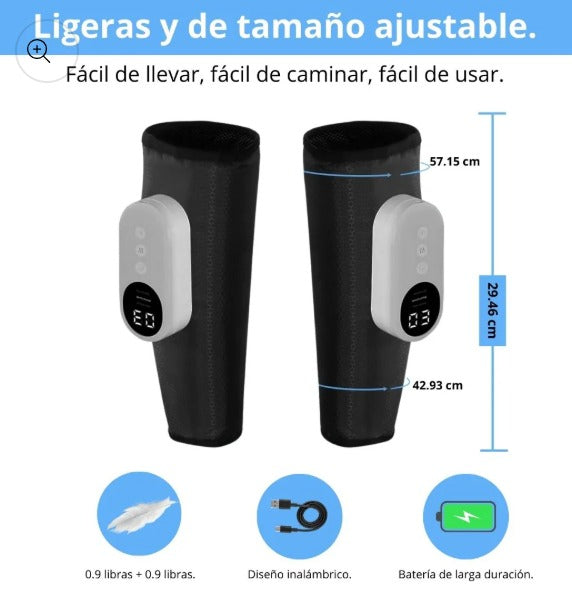 ALIVIOMAX – PIERNAS LIVIANAS Y SIN MOLESTIAS EN MINUTOS CON TERAPIA DE AIRE Y CALOR