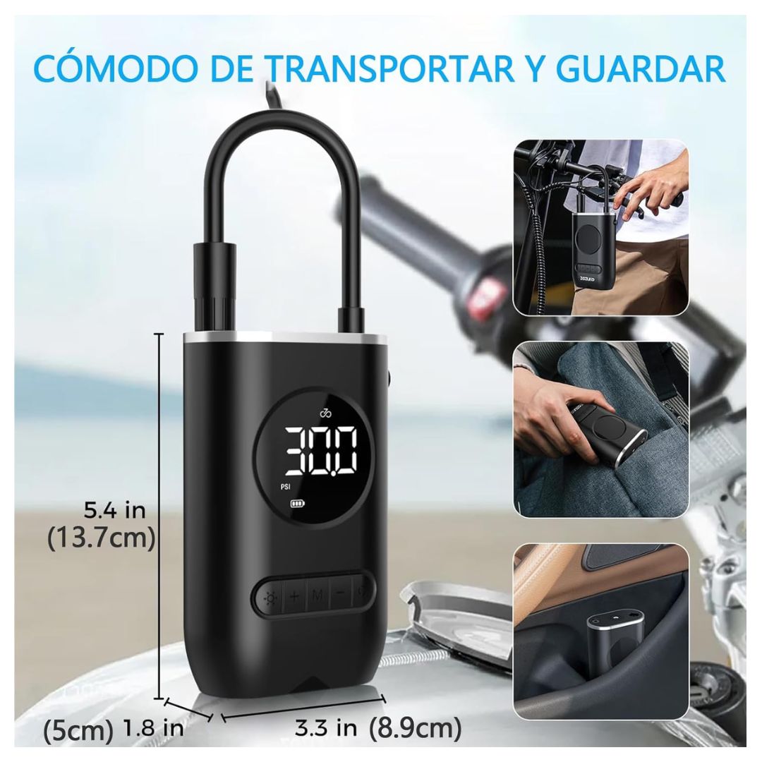 MINI COMPRESOR MULTIUSO + INCLUYE KIT DE AGUJAS + ENVÍO GRATIS 📦