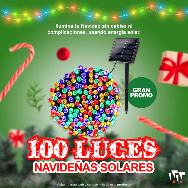 LUCES NAVIDAD + CARGADOR SOLAR + ENVIO GRATIS
