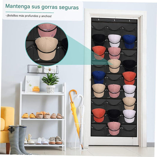 RACK X24 NEGRO: ORDENA 24 GORRAS EN 1 SOLO PASO + ¡ENVÍO GRATIS !